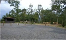Landschaftsparkprojekt auf dem „Steinbichel“ in Ditscheid - Schutzhütte aus Holz